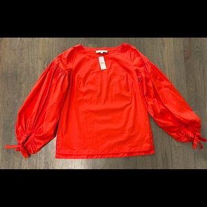 LOFT Balloon/Lantern Sleeve Top